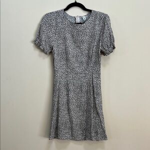 BP Black and White Patterned Mini Dress